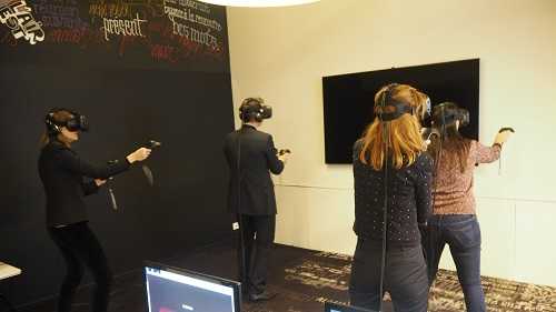 Team-Building entreprise - Réalité virtuelle animation événementiel graffiti virtuel